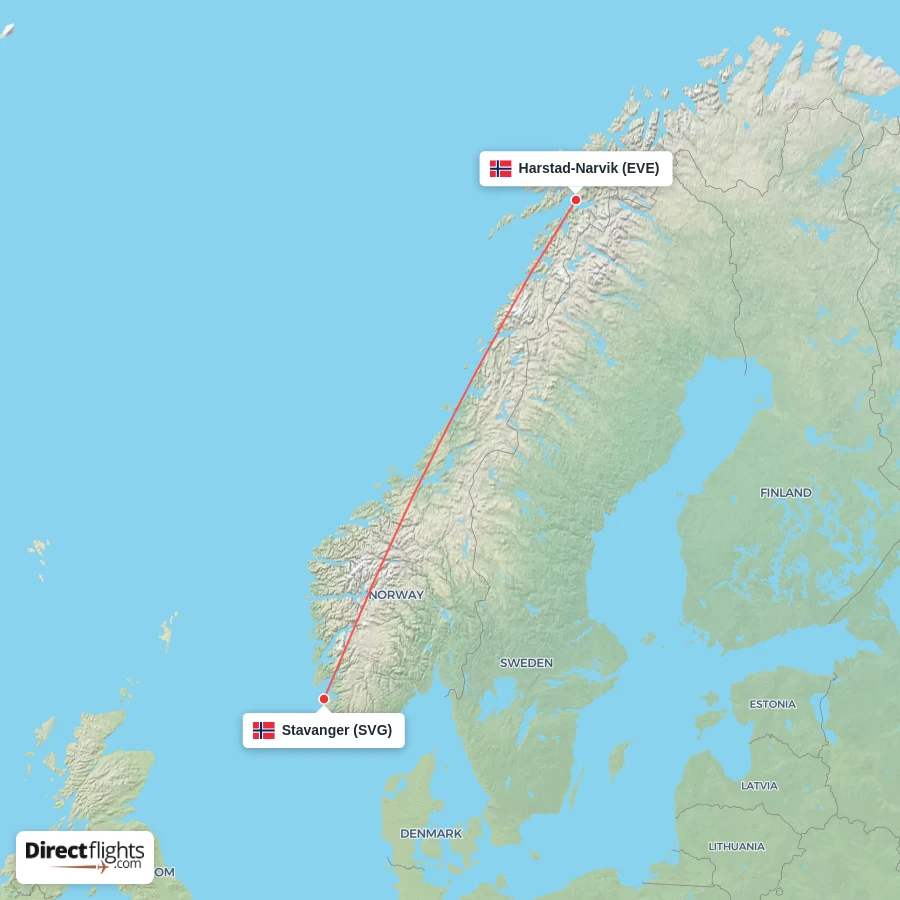 EVE - SVG route map
