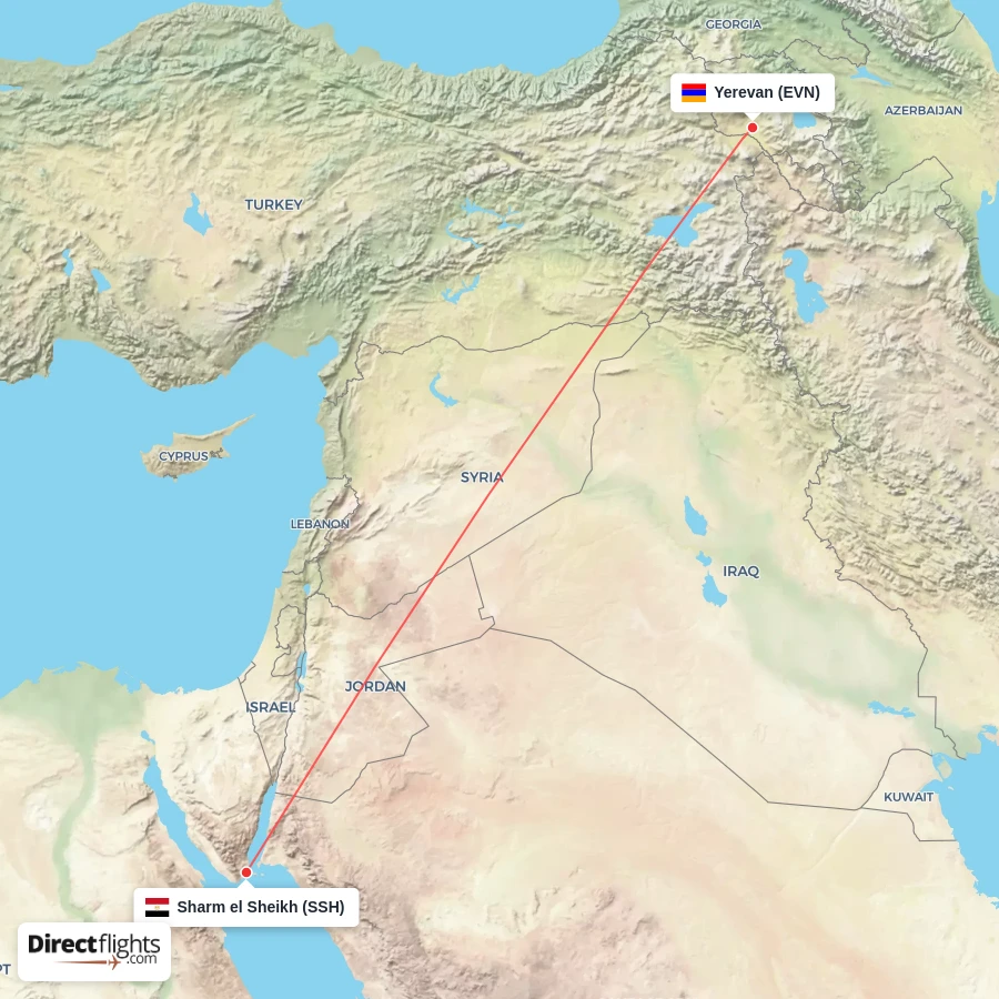 EVN - SSH route map