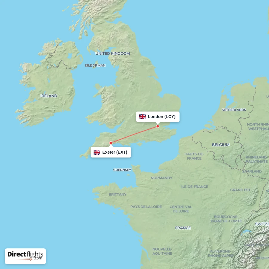 EXT - LCY route map