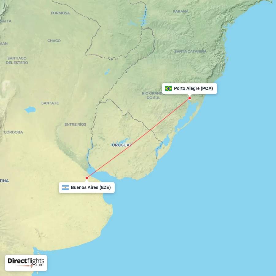 EZE - POA route map