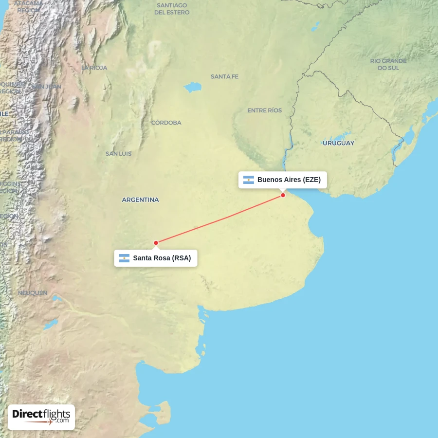 EZE - RSA route map
