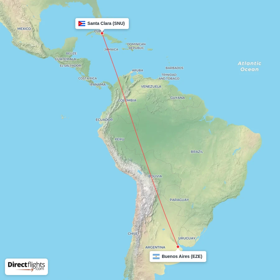 EZE - SNU route map