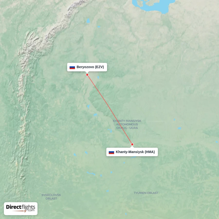EZV - HMA route map