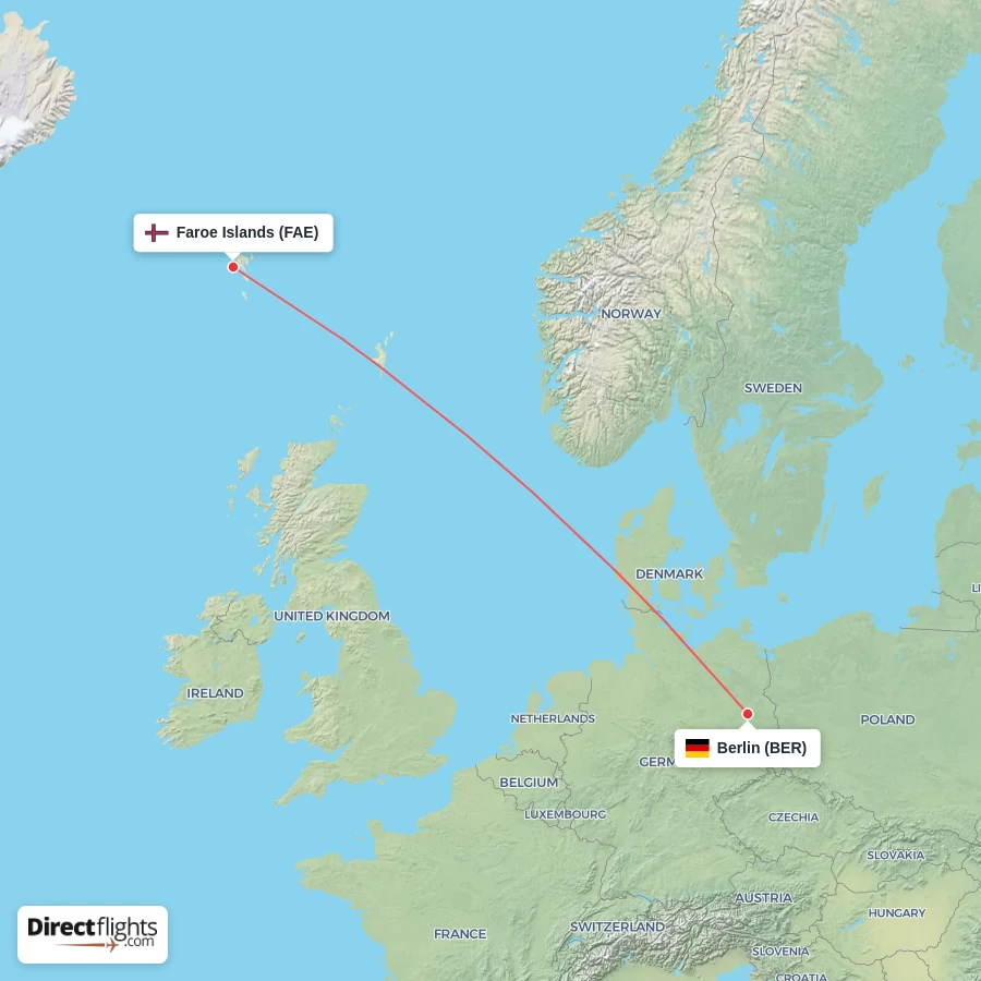 FAE - BER route map