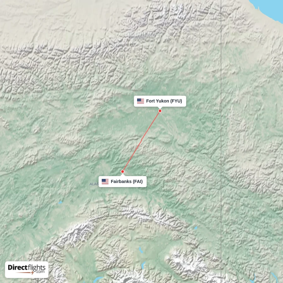 FAI - FYU route map