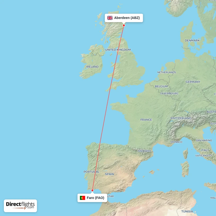 FAO - ABZ route map