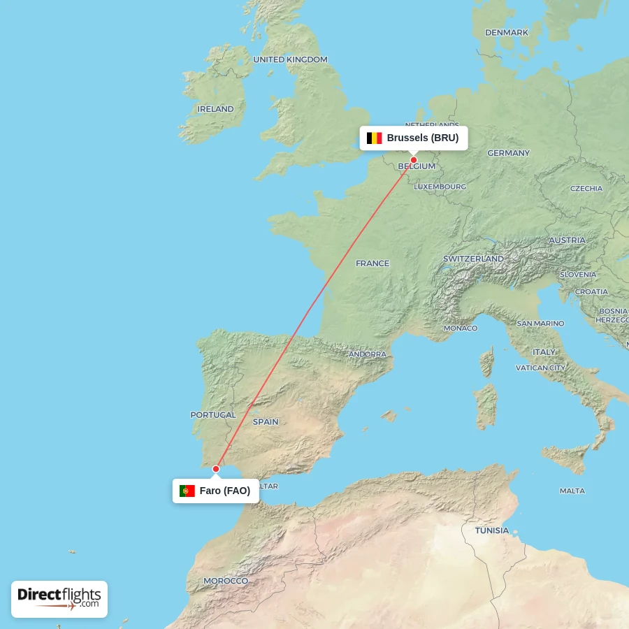 FAO - BRU route map