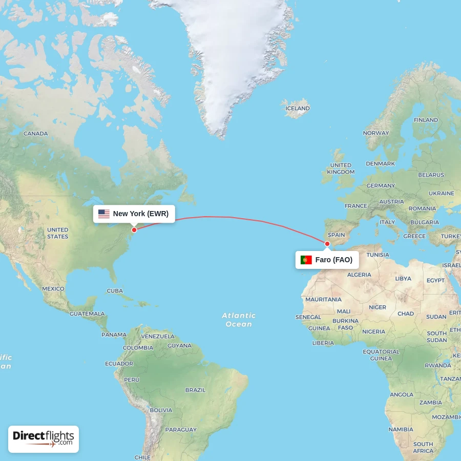 FAO - EWR route map