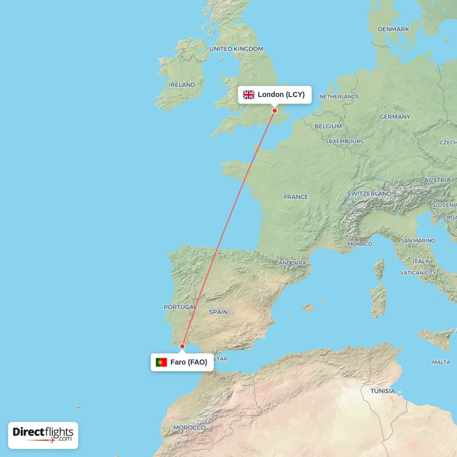 FAO - LCY route map