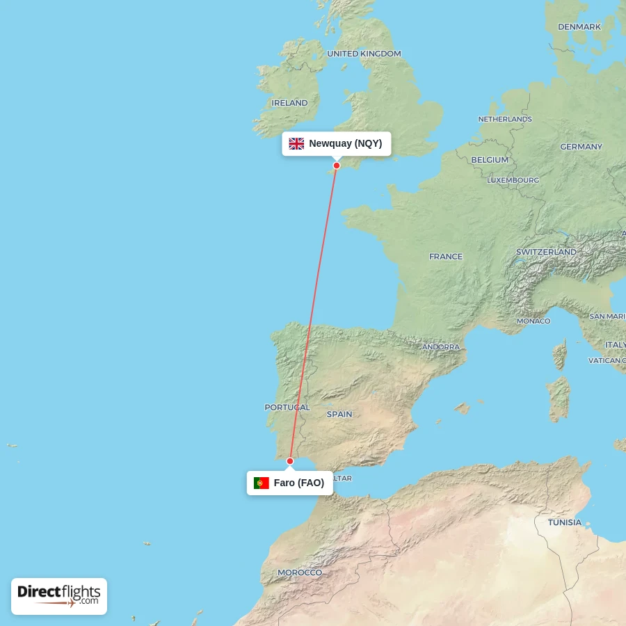 FAO - NQY route map