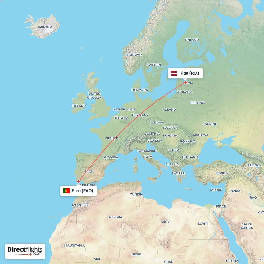 FAO - RIX route map