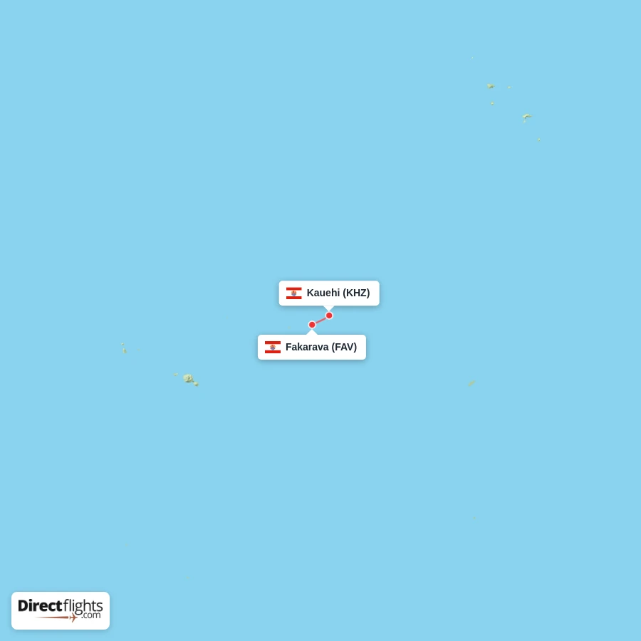 FAV - KHZ route map