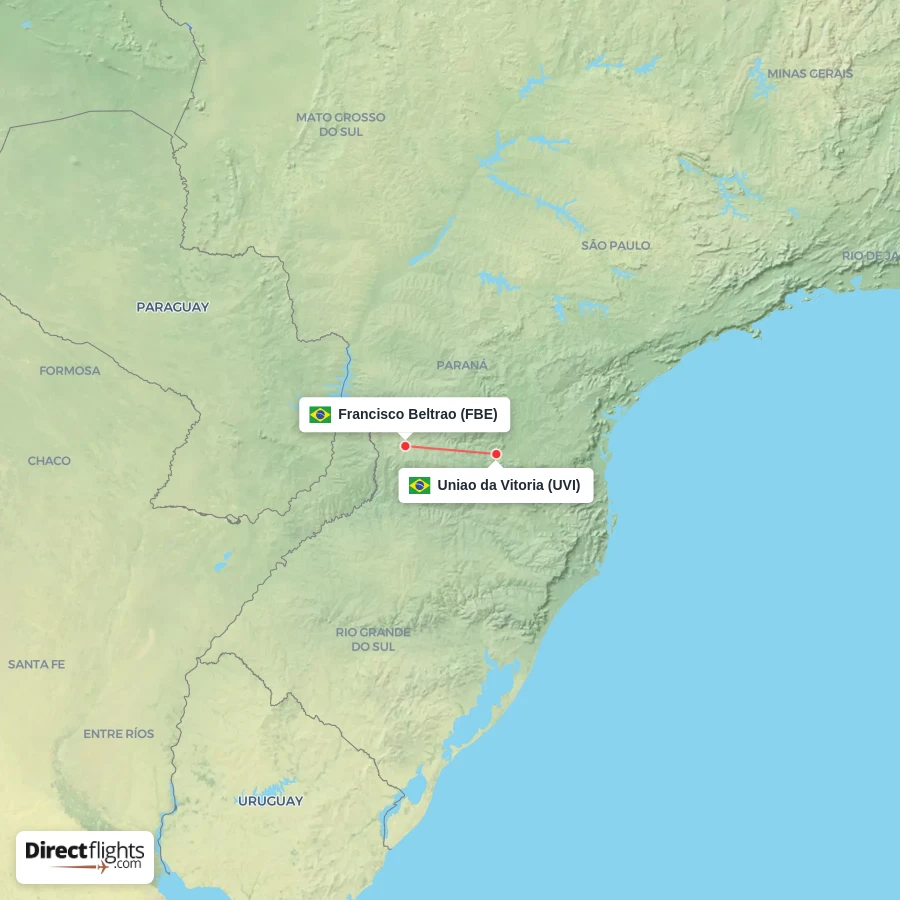 FBE - UVI route map