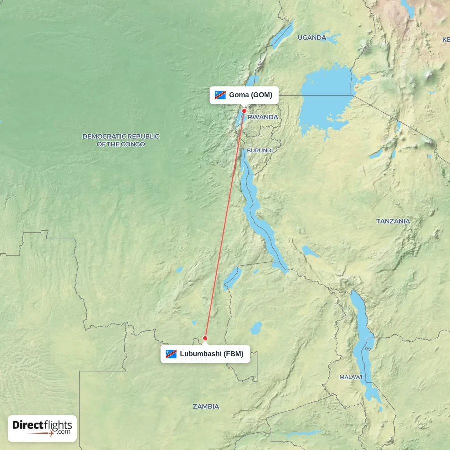 FBM - GOM route map