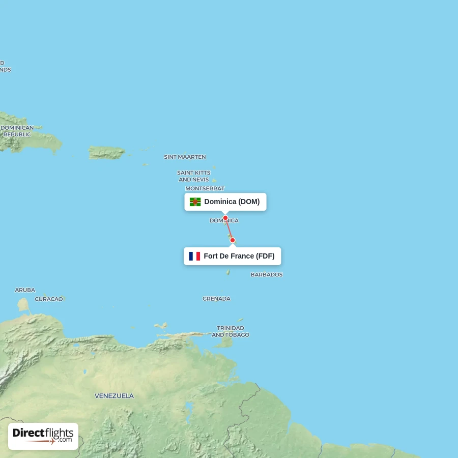 FDF - DOM route map