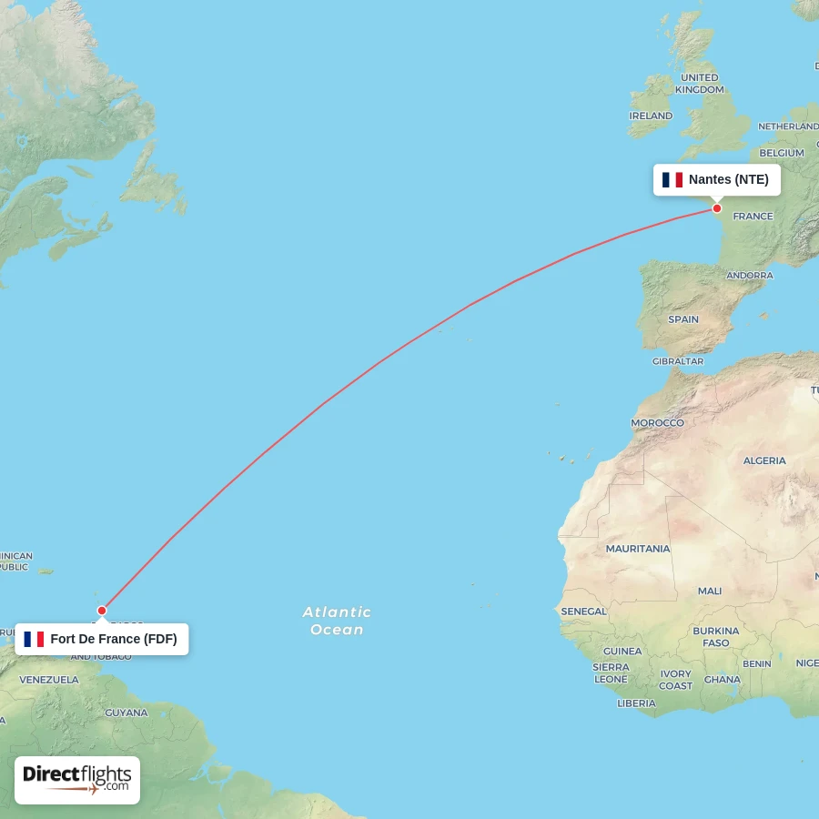 FDF - NTE route map