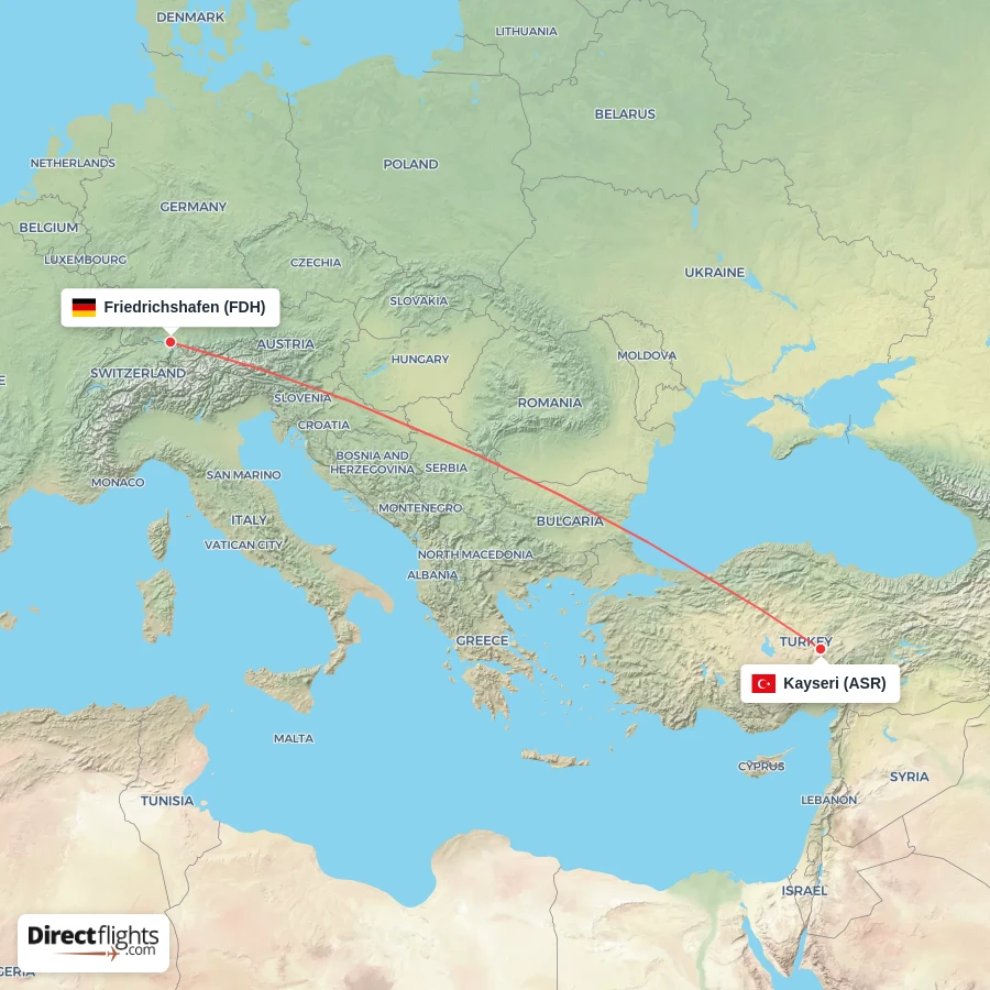 FDH - ASR route map