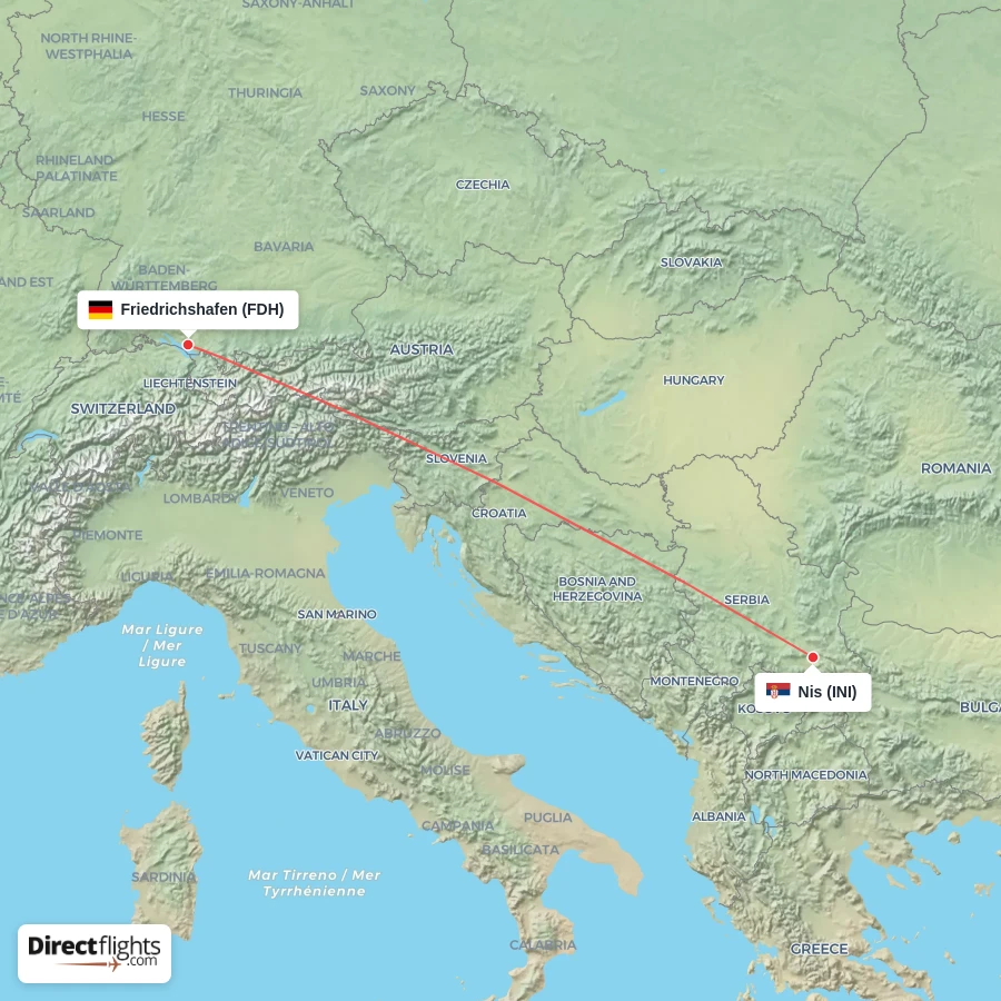 FDH - INI route map