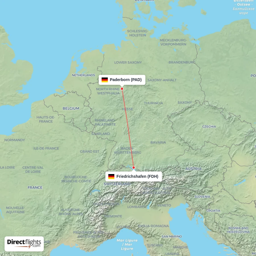FDH - PAD route map