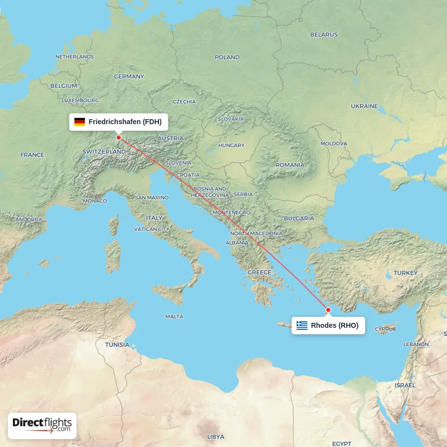 FDH - RHO route map
