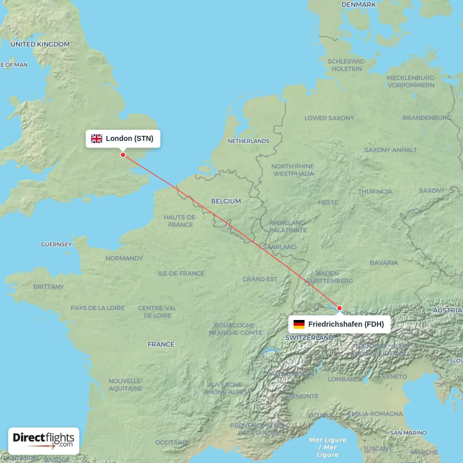 FDH - STN route map