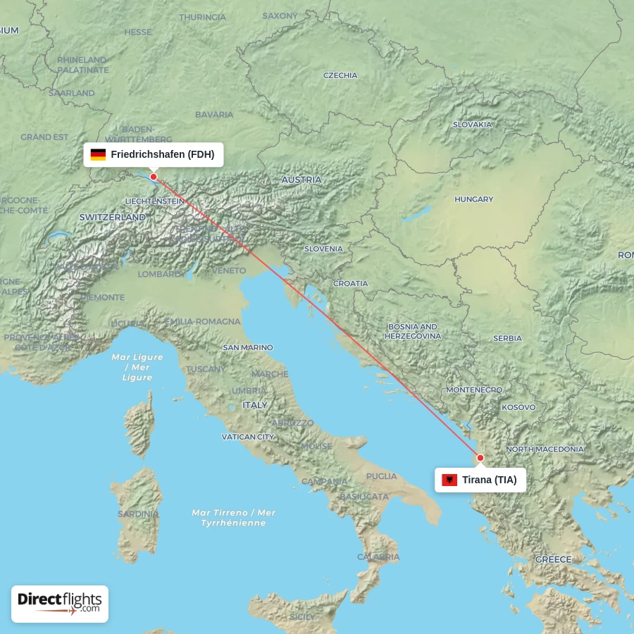 FDH - TIA route map