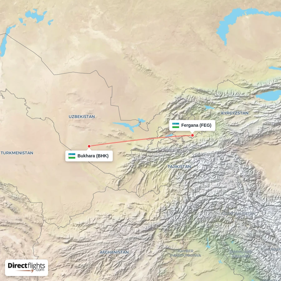 FEG - BHK route map