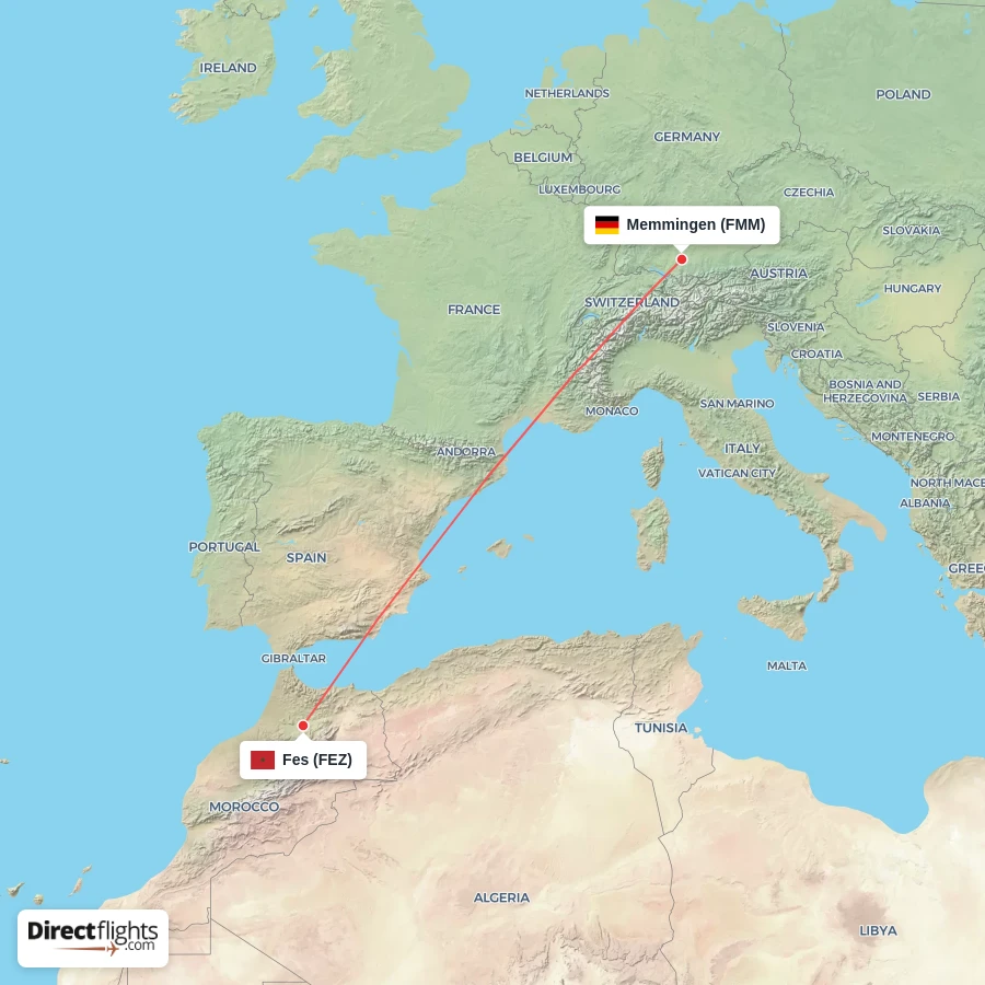 FEZ - FMM route map