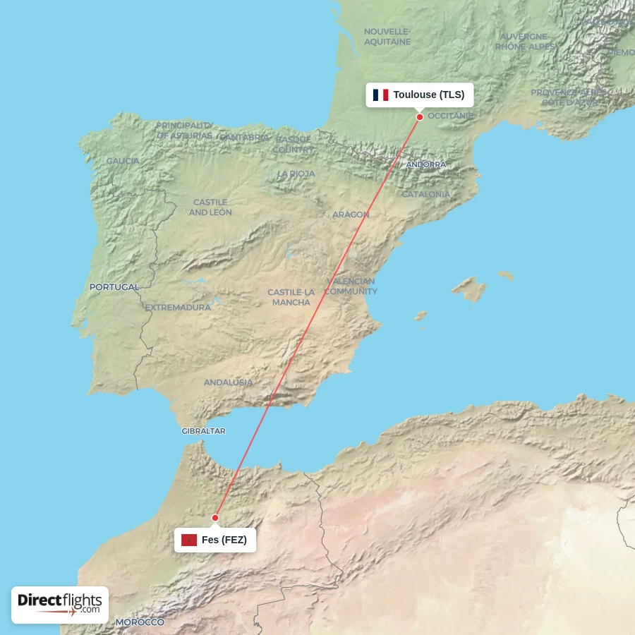 FEZ - TLS route map