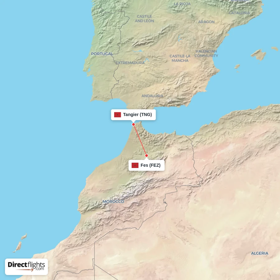 FEZ - TNG route map