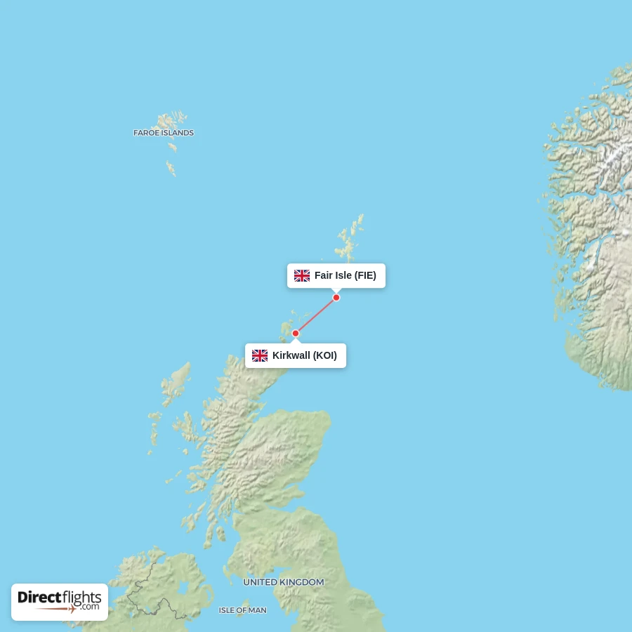 FIE - KOI route map