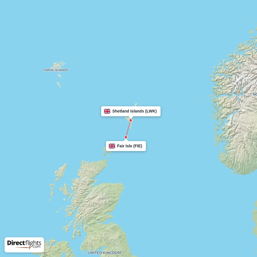 FIE - LWK route map