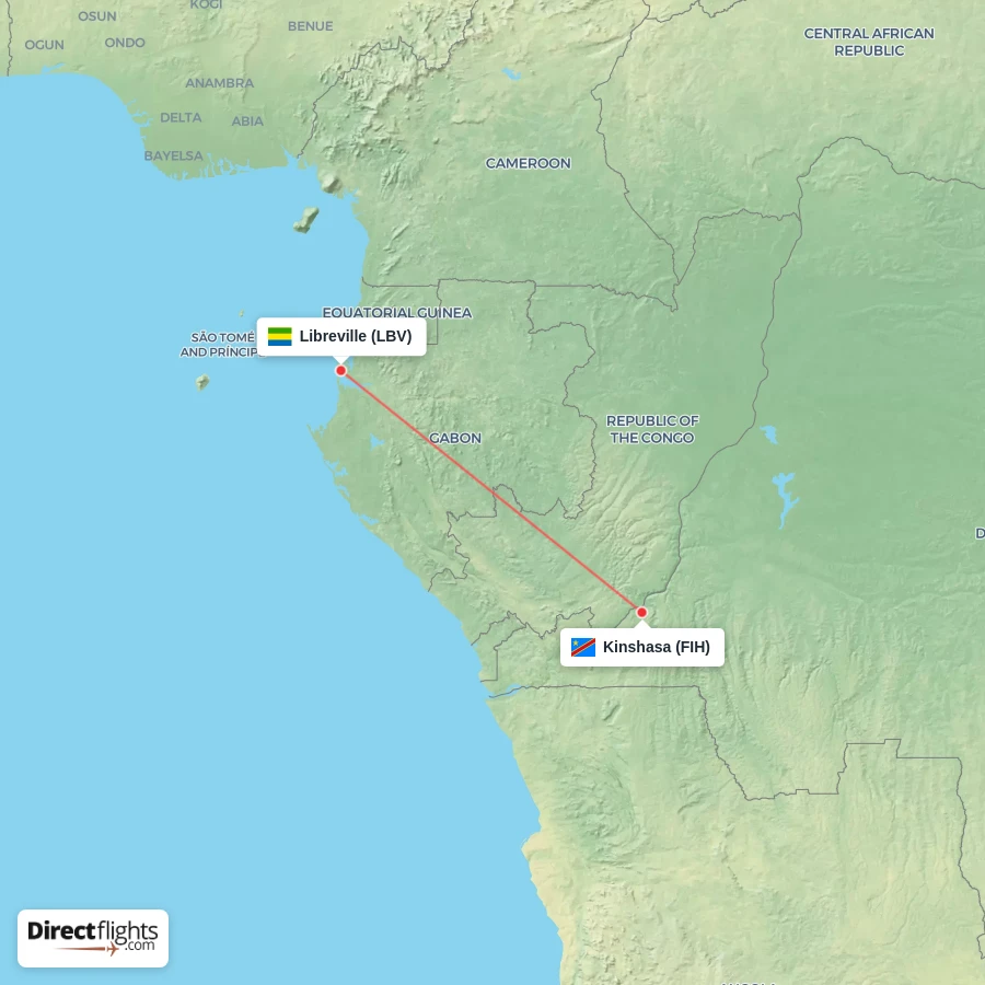 FIH - LBV route map