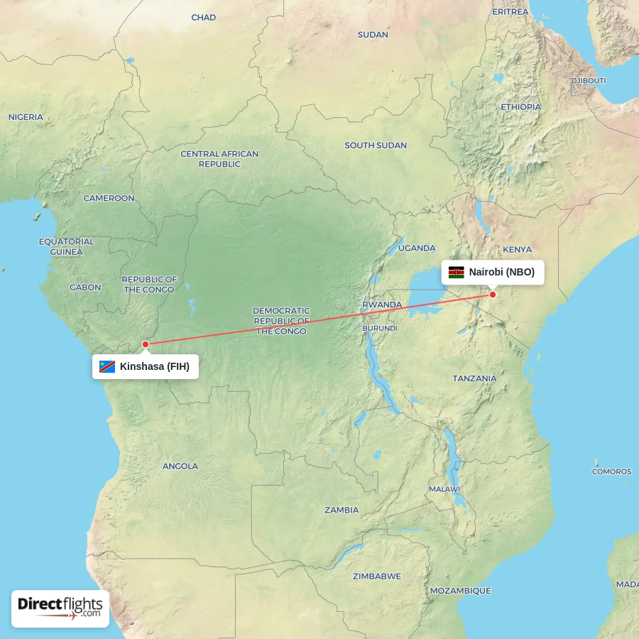 FIH - NBO route map