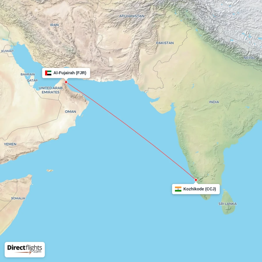 FJR - CCJ route map