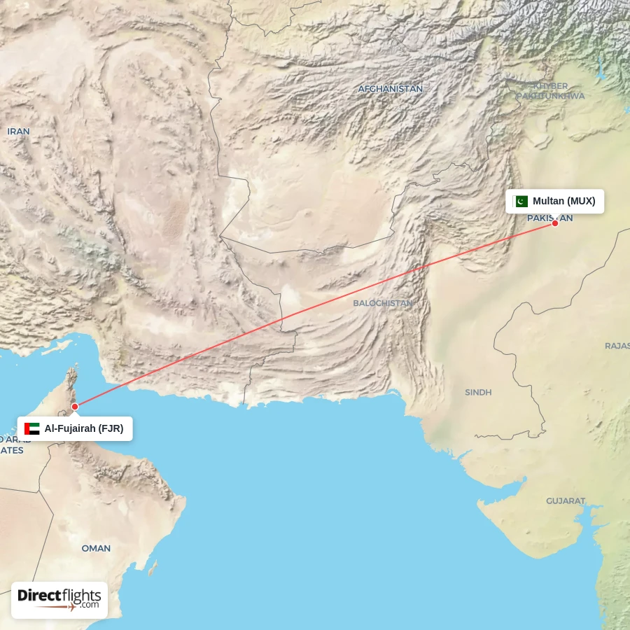 FJR - MUX route map