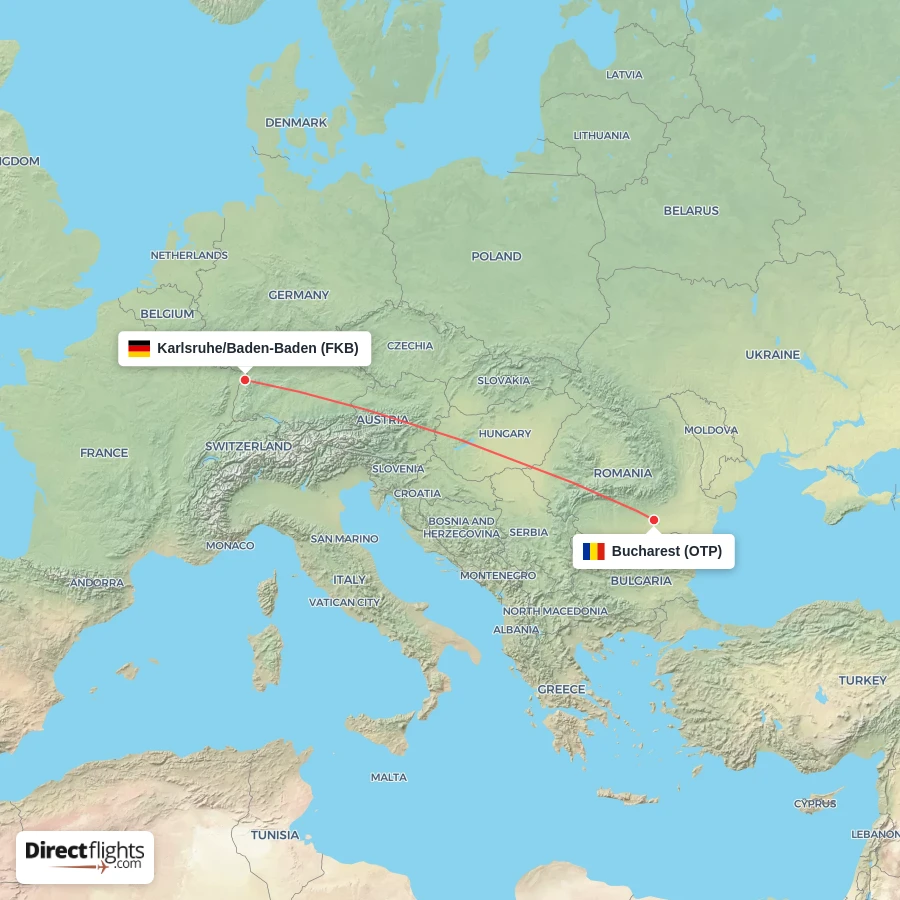 FKB - OTP route map