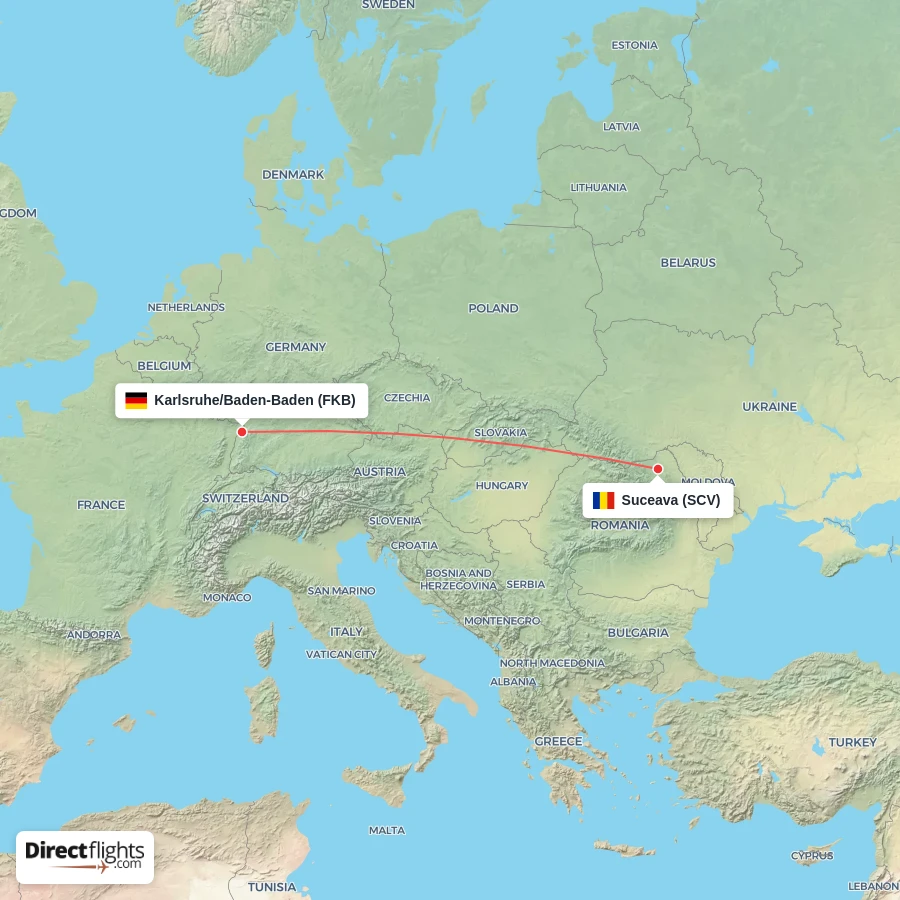 FKB - SCV route map