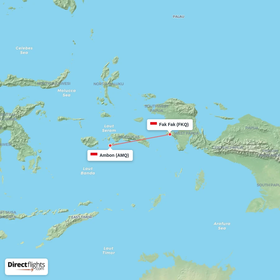 FKQ - AMQ route map