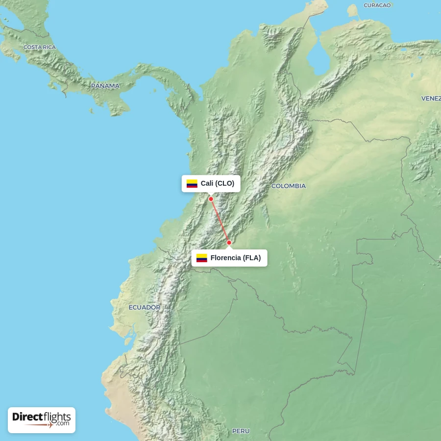 FLA - CLO route map