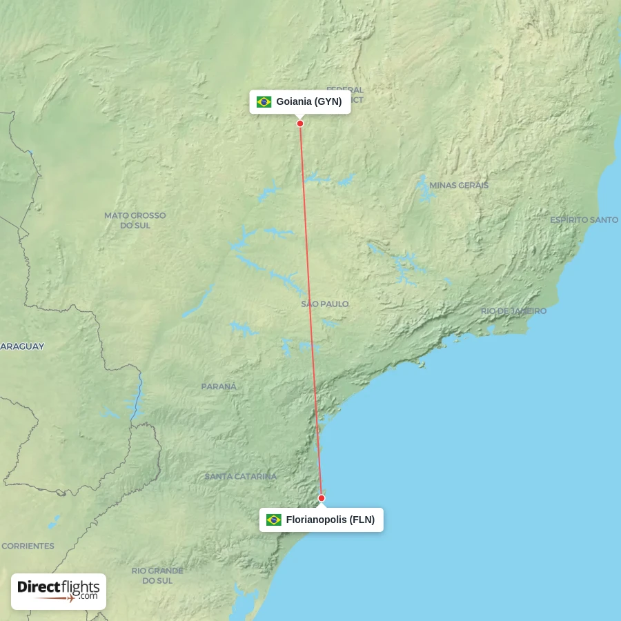 FLN - GYN route map