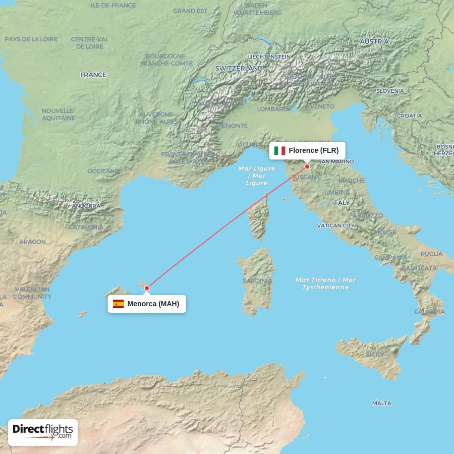FLR - MAH route map