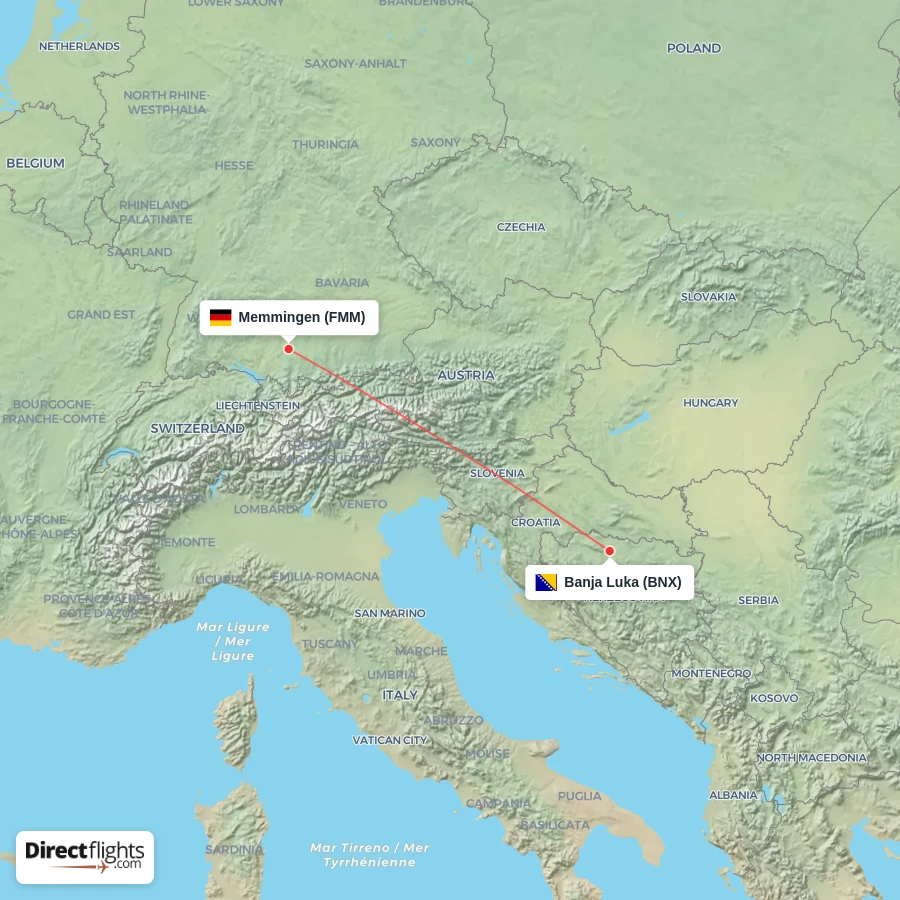FMM - BNX route map