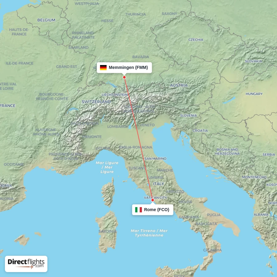 FMM - FCO route map