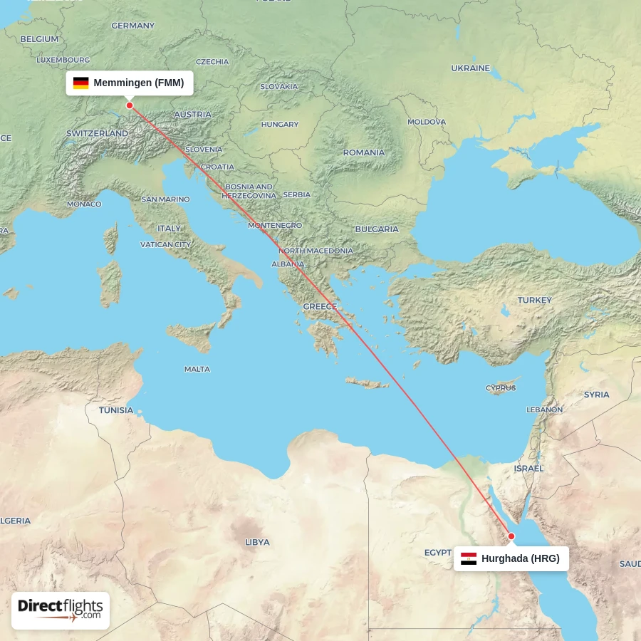 FMM - HRG route map