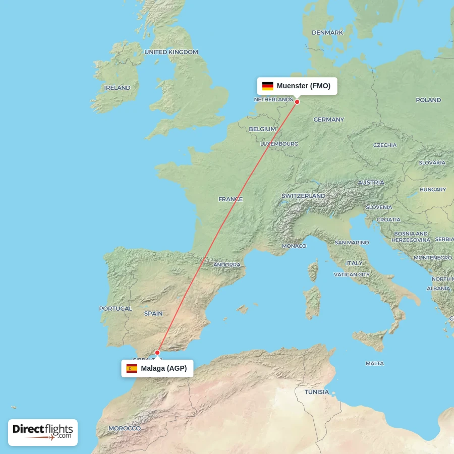 FMO - AGP route map