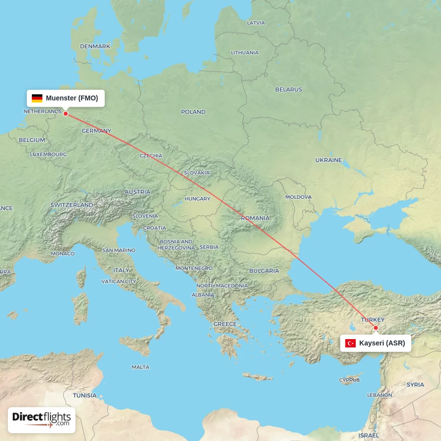 FMO - ASR route map