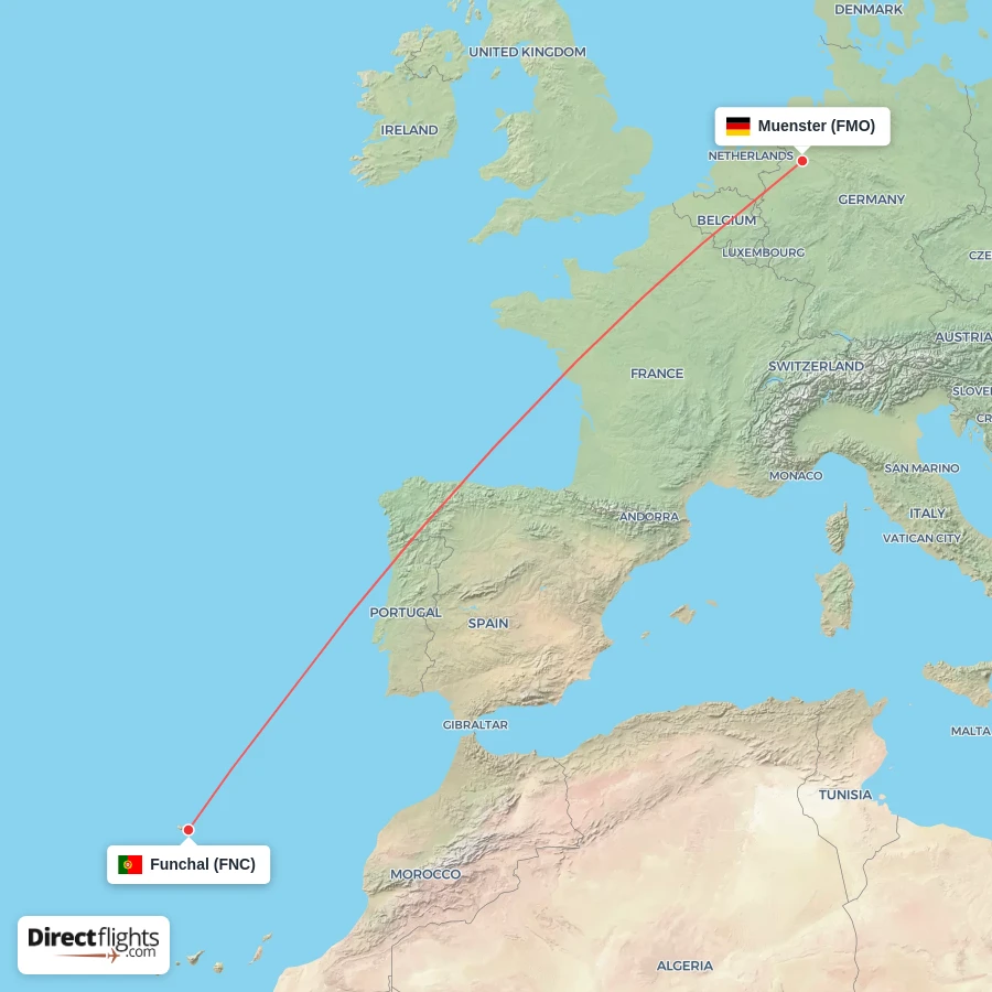 FMO - FNC route map