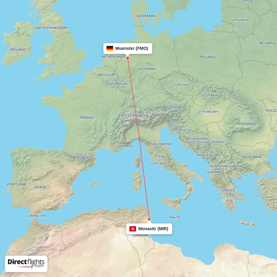 FMO - MIR route map