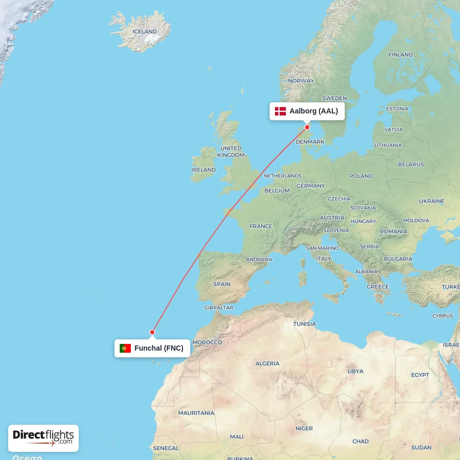 FNC - AAL route map